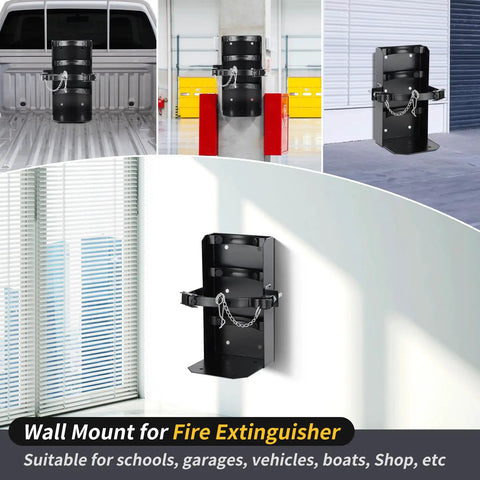 Heavy Duty 20 Lb Fire Extinguisher Bracket Wall Mount Holder for 20 Lb Dry Chemical and 10 Lb CO2 Extinguishers, Steel ST12