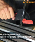 Badass 110 Inch Track Saw Guide Rail Extension Kit With Two 55 Inch Aluminum Extrusion Rails with quick release clamps
