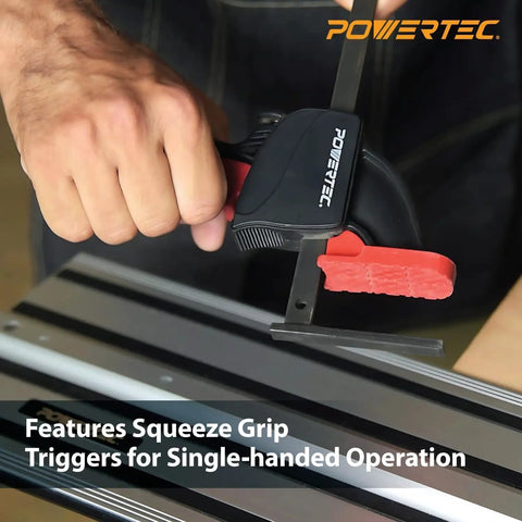 Badass 110 Inch Track Saw Guide Rail Extension Kit With Two 55 Inch Aluminum Extrusion Rails with quick release clamps