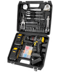 Brushless 20V Cordless Drill Set with 2 Batteries Lightweight 1.8 Pound Tool 60 Nm Peak Torque Compact Household DIY Kit in case