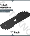 Seven And A Half Inch Edge Hog Heavy-Duty Edger Replacement Blade for 2-in-1 String Trimmer Edger Fits LE750 LE710 LE760 LE760FF with Wear Indicator 2 Pack, front view