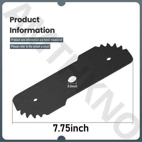 Seven And A Half Inch Edge Hog Heavy-Duty Edger Replacement Blade for 2-in-1 String Trimmer Edger Fits LE750 LE710 LE760 LE760FF with Wear Indicator 2 Pack, front view
