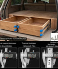 Beefed Up Heavy Duty Full Extension Drawer Slides Set for Cabinets and RVs side mount ball bearing rails in SUV trunk