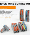 Get These Lever Wire Connectors For 10 Or 50 Pk With 28-12 Awg Tool Free Push In Terminals For Home Wiring And Led Projects Featuring Tin Plated Copper Contacts And Flame Retardant Housing, gray multi-port clamps