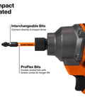 All-In-One 13-In-1 Ratcheting Screwdriver Set For Pros And DIYers With Impact-Ready Bits, close-up view showing interchangeable and ProFlex bits