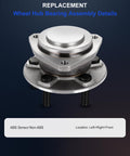Beefed-Up Front Wheel Hub And Bearing Assembly For Dodge Challenger And Charger Chrysler 300 - 5-Lug Without ABS 2012-2020