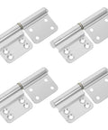 4 Pack Aluminum Lift Off Hinges Heavy Duty Indoor Flag Hinges Detachable Cabinet Doors Replacement for Bathroom and Toilet Doors