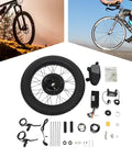 24 Inch Front Wheel Ebike Conversion Kit With 48V 1500W Hub Motor Controller LCD Display Pedal Assist Sensor And Included Bag