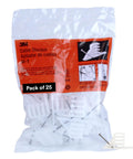 3M S I 1 Cable Stacker Pack Of 25 Centers Multiple Cables On Framing Members For Easy Organization And Identification Durable Reclaimed Plastic Construction Snaps In For Positive Lock in clear packaging.
