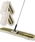 36-Inch Heavy Duty Microfiber Dust Mop with Long Handle for Wet Mopping and Dry Sweeping on Hardwood, Tile, Marble Floors