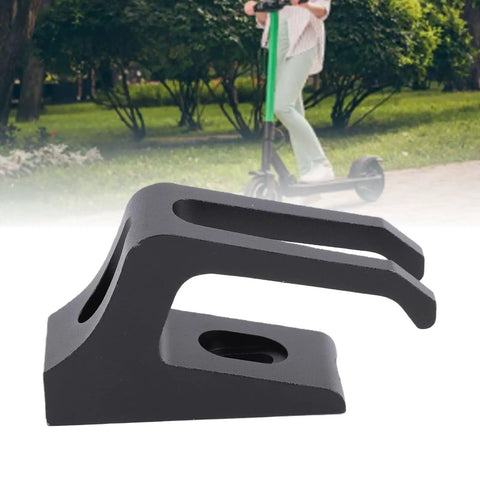 Aluminum Alloy Scooter Front Hook For M365 And Electric Scooters, easy carrying attachment with rugged black finish, side view