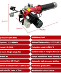 Image of Top Shelf Waste Oil Burner With Air Atomizing Tech, showing dimensions and controls for industrial application.