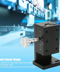 Z Axis Linear Stage With Manual Twist Fine Tune Adjustment, Aluminum Alloy Sliding Table For Precise Machine Positioning SPZ40-60
