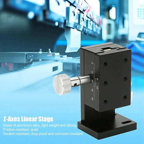 Z Axis Linear Stage With Manual Twist Fine Tune Adjustment, Aluminum Alloy Sliding Table For Precise Machine Positioning SPZ40-60