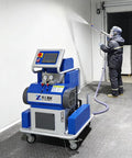 Heavy Duty Electric Foam Insulation Sprayer For Polyurethane And Polyurea Portable Spray Gun Machine in use for wall coating.