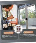 Heavy Duty Double Flat Sash Rollers And Slick Sliding Window Pulleys For Glass Doors And Barn Tracks Premium Glide Hardware Kit With 20 Robust Wheels during installation.