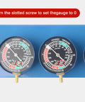 Motorcycle Vacuum Carburetor Synchronizer Tool Kit With Four Precision Gauges For Easy Carb Sync DIY Friendly Pro Grade Bench Top Gauge Set For Precise Tuning And Quick Vacuum Readings, close-up of gauges