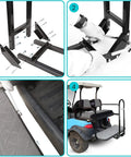 Installation of Universal Golf Cart Rear Safety Grab Bar With Triangle Reflector Fits Yamaha Club Car EZGO 2 Plus 2 and 4 Plus 2 Passenger