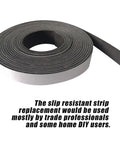 Slip Resistant Guide Rail Strip Replacement For Festool Rails Self Adhesive Anti Skid Bar 220 Inch Long Black Durable Upgrade