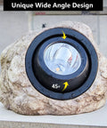 Rock Solar Garden Lights With Hella Bright LEDs Solar Powered Landscape Lighting with stone design and unique wide angle