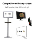 Visual Acuity Eye Chart For Optometry Snellen And Tumbling E With Randomize And Mirror Modes Plug And Play On Any TV Or Monitor