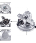 AULINK vacuum pump for Isuzu NPR HD crew cab; metal automotive part with shaft and mounting flange