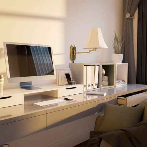 Polished Brass Wall Swing Arm Lamp With Off White Fabric Shade Delivers Classic Vibe And Traditional Style in modern office