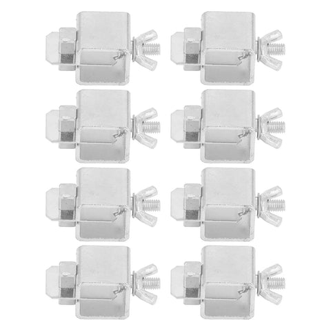 8 Pack Butt Welding Clamps Built Tough With Galvanized Steel Jigs For Car Body Panels, Heavy Duty Pipe Clamp Set for welds.