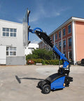 Heavy Duty Industrial Glass Vacuum Lifter Equipped With Mobile Hydraulic Suction Cups For No Sweat Granite Marble And Thick Panel Glass Placement Keeping Site Work Rolling, lifting glass outdoor.