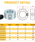 Four Pack 5/16 Bore Shaft Collars With 5/8 Outer Diameter And 5/16 Thick Carbon Steel Zinc Plated Includes M4 Set Screws And Wrench Industrial Grade Precision Fit Secure Shaft Clamp For Machine Tools Landing Gear Stopper Wheel Collar, with M4 set screw