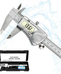 Digital Caliper Measuring Tool 6 Inch Stainless Steel IP54 Waterproof Electronic Caliper with Large LCD Display