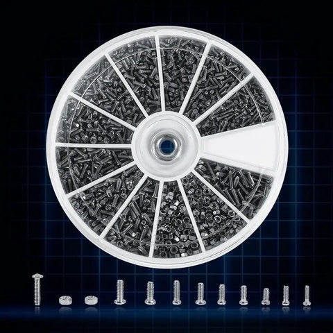 600Pcs Screws Nuts Assortment Kit With Storage Box For Tiny Screws Go To Fix It Kit For Electronics Repair Watches Glasses