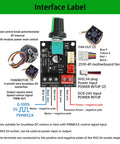 Brushless Motor Speed Controller Module 8 To 24 Volt for DIY fans and motors with interface labels and wiring connections