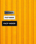 FACP Inside Fire Safety Sign Red Medium Indoor Signage With Durable Construction And Strong Double Sided Foam Tape