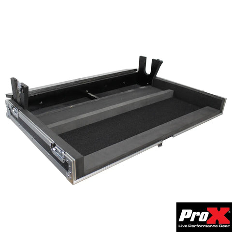 Built Tough Ata Flight Case For Allen Heath Qu 32 Digital Audio Mixer With Rigid Hard Shell Exterior And Secure Doghouse Compartment For Tour Ready Sound Crews