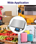 Digital Shipping Postal Scale 0.5 Oz Precision, 440 Lb Capacity For Packages, Small Biz, Mail, Warehouse And Home Use, Dual Power Supply