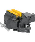 MV1 3-Inch To 6-Inch Polyurethane Soft Grip Vise Non-Marring Clamp for Irregular Shapes, yellow pads, side view