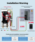 Installation diagram for Powerful 14kw Electric Tankless Water Heater Delivers 240v On Demand Instant Heat with wiring specifications.