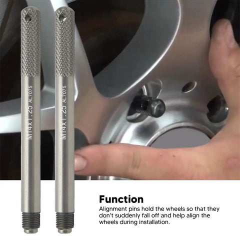 Premium Aluminum Alloy Wheel Alignment Pin Set For Tire Repair And Rim Work, Universal Fit Guide Tool With Grooved Shaft close-up