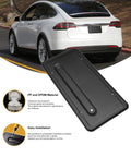 Image showing Rear License Plate Holder for Tesla Model 3 and Model Y Mount Kit with Bracket Frame Screws and Caps