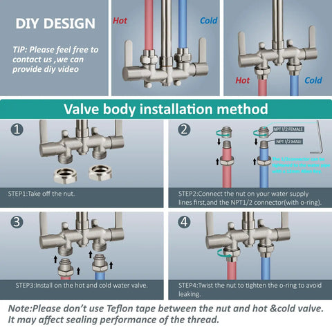 Killer Outdoor Shower Kit Featuring Solid Brass Mixing Valve And Stainless Steel Pipe With Dual Handle Brushed Nickel Finish And All Season Weather Proof Build For Your Ultimate Backyard Oasis Setup