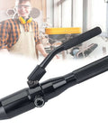 Hydraulic Knockout Hole Punch Driver Kit with Six Die Set for Electrical Conduit Cutting, featuring aluminum alloy build and ergonomic handle.
