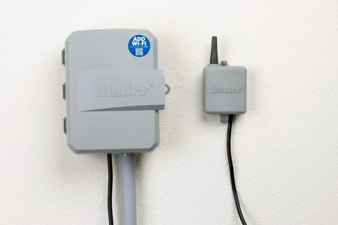 Wireless Rain Sensor System With Automatic Sprinkler Shutoff Mounts To Gutter Or Wall Compatible With Most Irrigation Controllers