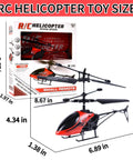 Image of boxed Remote Control Helicopter Toy For Kids 2 Channel RC Helicopter With 2.4 GHz Dual Speed Flight One Button Lift.