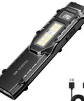 Handy 1500 Lumen Tactical LED Flashlight Rechargeable Flat Pocket Light with USB-C cable