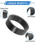 Dope Carbon Fiber Headset Spacers 10mm For 31.8mm One And One Quarter Inch Front Stem Fits MTB Road Bikes Gloss Black