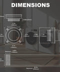 Dimensions of Dryer Vent Kit With Quick Connect And Airtight Seal 3.3ft 4 Inch Duct Plus 2 Clamps Fireproof For Portable Dryers