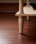 Table leg with pad from Brown 32 Pack Felt Furniture Pads 1 Inch Round Self Stick Protect Hardwood Floors From Dings Dents And Scratches Easy To Apply Quick Install Chair Leg Caps For Tables Lamps And Decor