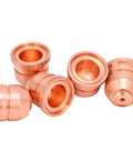 5Pcs Copper Plasma Cutter Nozzle, Electrode Tip, Spray Head Pro Grade Accessories Kit For 125A Cut Machines, High Temp Copper Tips