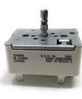 Front view of Range Burner On Off Switch For Oven Stove Replacement 3149400 And 812608 W10295573 showcasing printed specifications.